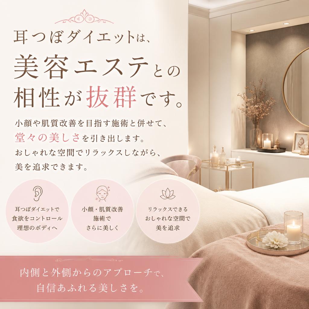 美容エステと耳つぼダイエットの融合