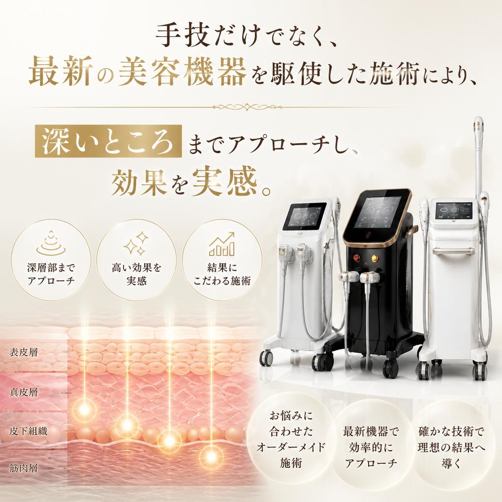 4. 最新美容機器と手技の融合