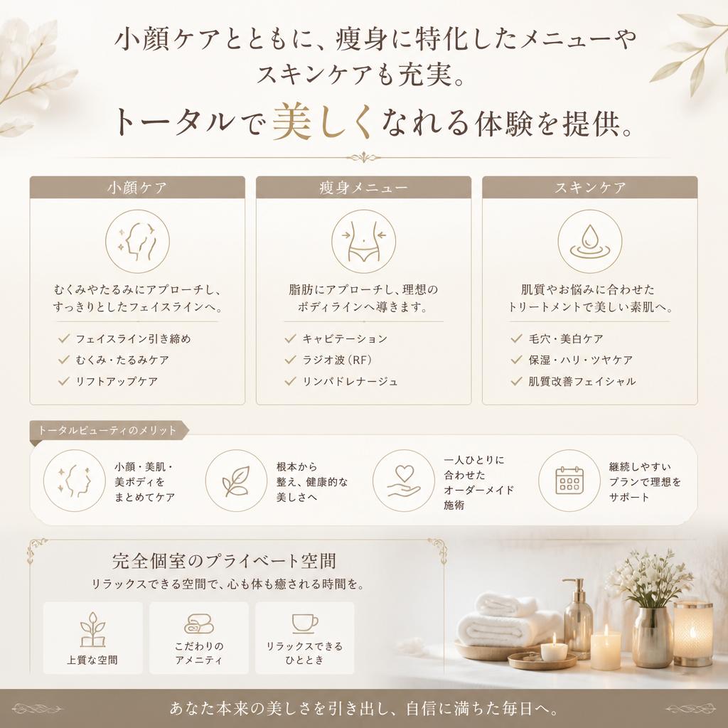 5. 美容と健康を両立する施術メニュー